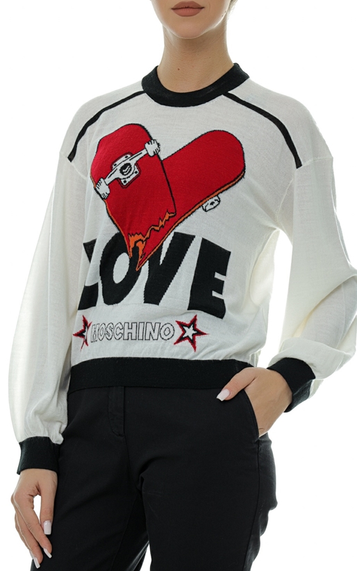 LOVE MOSCHINO-Bluza cu design decorativ